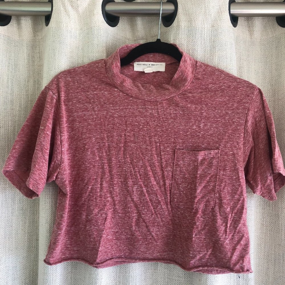 Red crop top